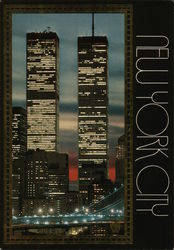 New York City World Trade Center Postcard Postcard Postcard