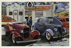 Rodfathers Used Cars Postcard