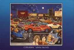 Cruisin' Van Nuys Postcard