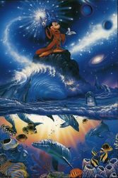 Sorcerer of the Seas Disney Postcard Postcard Postcard