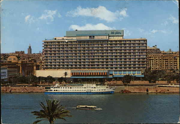 Nile Hilton Hotel and the Isis Floating Hotel Cairo Egypt