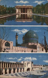 Pole Khadjoo Theological School, Cheten Sotoon Isfahan, Iran Middle East Postcard Postcard Postcard