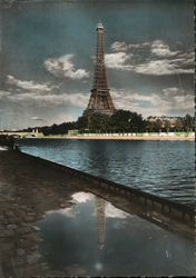 Eiffel Tower and the Seine River Postcard