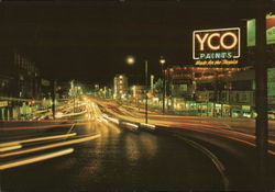 Boulevard in the Night Manila, Philippines Southeast Asia Postcard Postcard Postcard