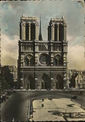 Notre-Dame and Place du Parvis Postcard