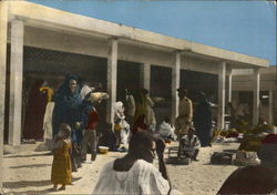 Market in Africa Port-Etienne, Mauritania Postcard Postcard Postcard