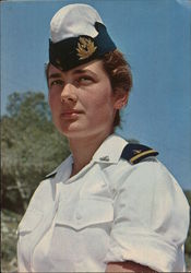 A lady officer Israel Middle East Postcard Postcard Postcard