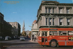 Worcester Street Christchurch, New Zealand Postcard Postcard Postcard