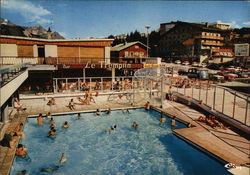 Swimming Pool Courchevel, France Postcard Postcard Postcard