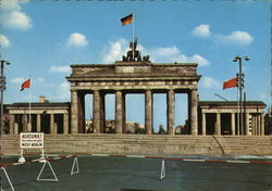Berlin Brandergurger Tor Germany Postcard Postcard Postcard