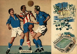 Norrkoping World Championship in football 1958 Postcard