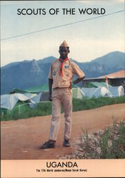 1991 Scouts of the World: Uganda Africa Postcard Postcard Postcard