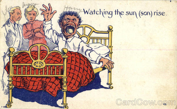 Watching the sun (son) rise Comic, Funny