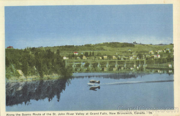 Along the Scenic Route of the St. John River Valley of Grand Falls New Brunswick Canada