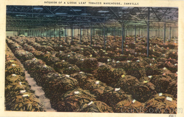 Interior of a Loose Leaf Tobacco Warehouse Danville Virginia