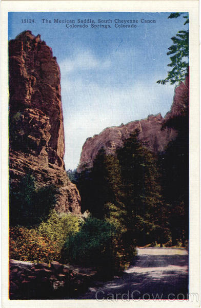 The Mexican Saddle, South Cheyenne Canon Colorado Springs The Mexican Saddle, South Cheyenne Canon Colorado Springs