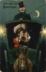 Off for the Honeymoon Postcard