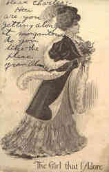 The Girl that I Adore Postcard