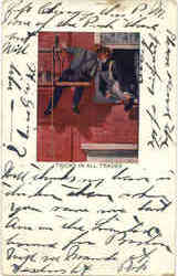 Tricks in all trades Postcard