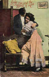 Love me and the world is mine Postcard