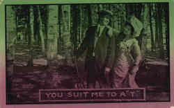 You suit me to A "T" Romance & Love Postcard Postcard