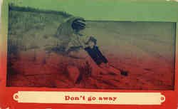 Don't go away Romance & Love Postcard Postcard