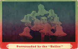 Sourrounded by the Belles Postcard