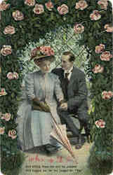 Marriage, Courtship Postcard