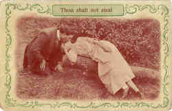 Thou shalt not steal Postcard