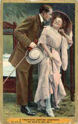 A Twentieth Century Courtship Romance & Love Postcard Postcard