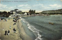 The Beach of Waikiki, Hawailian Islands Postcard