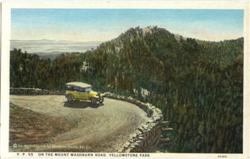 On the Mount Washburn Road Postcard