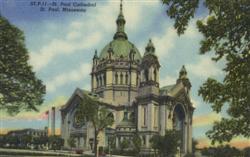 St. Paul Cathedral Minnesota Postcard Postcard