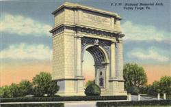 National Memorial Arch Valley Forge, PA Postcard Postcard