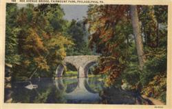 Rex Avenue Bridge, Fairmount Park Postcard