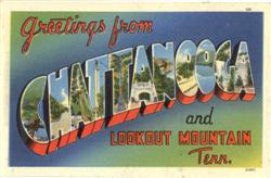 Greetings from Chattanooga and Lookout Mountain Tennessee Postcard Postcard