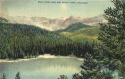 Echo Lake And Mount Evans Postcard