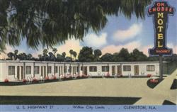 Ok-Chobee Motel, U. S. Highway Postcard