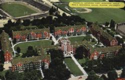 Franklin Levering Cary Memorial Halls - Men's Residence Halls, Purdue University Postcard