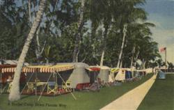 A Trailer Park Camp Down Florida Way Postcard