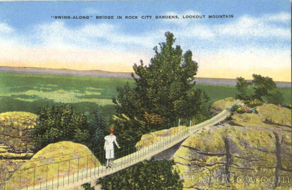Swing Along Bridge In Rock City Gardens Lookout Mountain Tennessee Swing Along Bridge In Rock City Gardens Lookout Mountain Tennessee