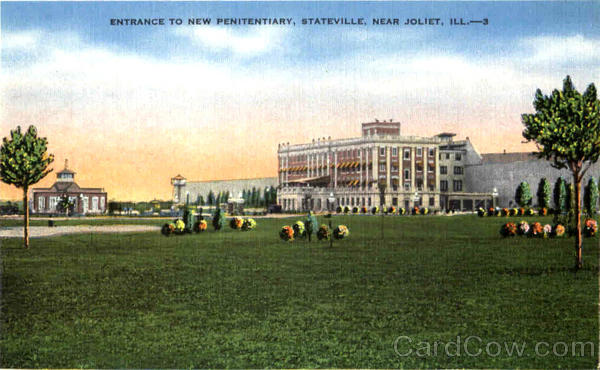Entrance To New Penitentiary , Stateville Joliet Illinois