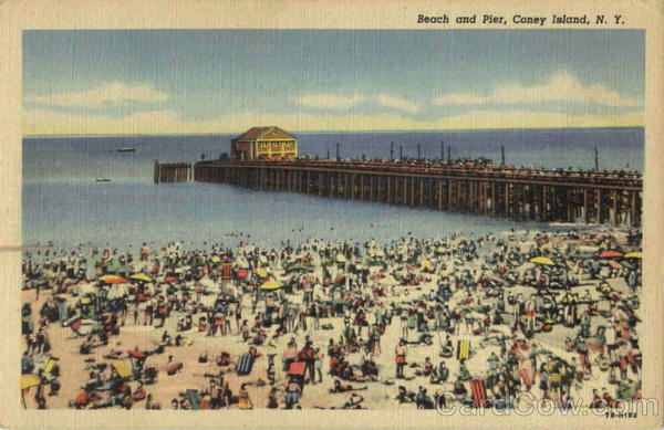 Beach And Pier Coney Island New York