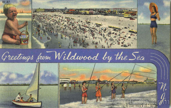 Greetings From Wildwood By The Sea New Jersey