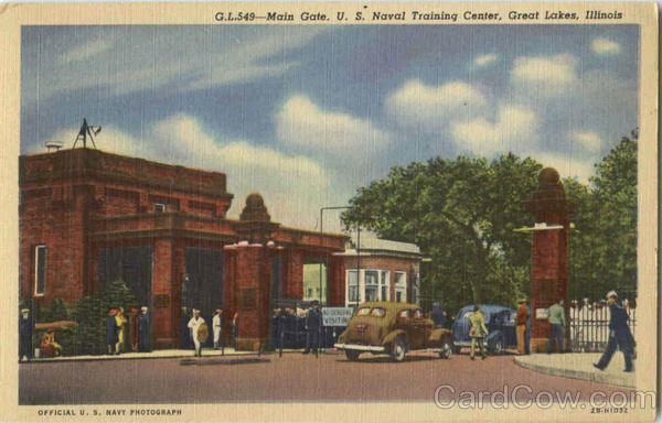 Main Gate U. S. Naval Training Center Great Lakes Illinois