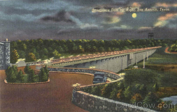 Olmos Dam By Night San Antonio Texas Olmos Dam By Night San Antonio Texas