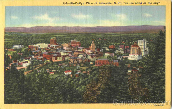 Bird's Eye View Of Asheville North Carolina