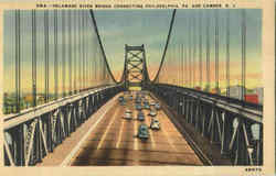 Delaware River Bridge Postcard