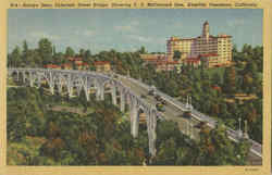 Arroyo Seco Colorado Street Bridge Postcard