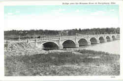 Bridge Over The Maumee River Postcard